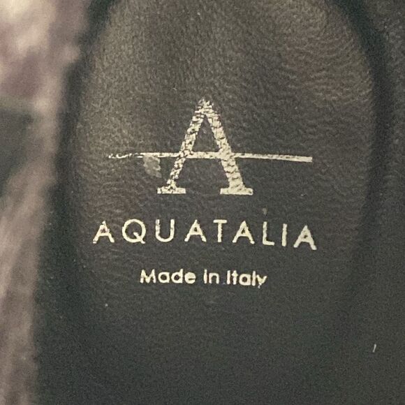 Aquatalia Navy Suede Ankle Boots 2.5” Heel sz 9.5 Castlecore, Preppy Academia - Picture 11 of 12